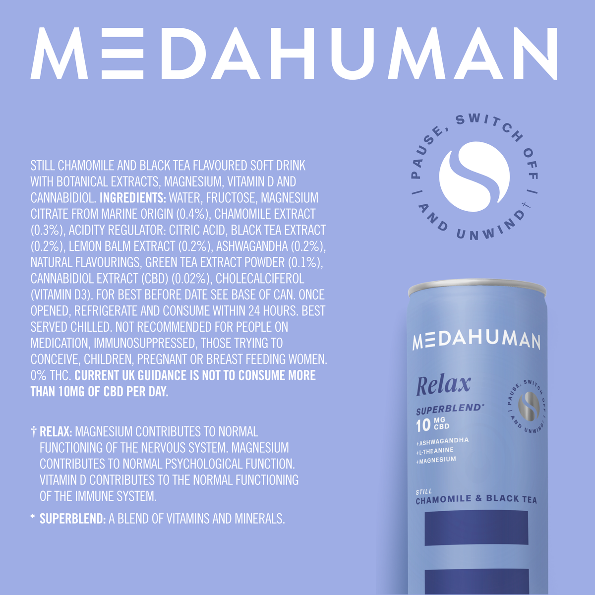 Relax CBD & Ashwagandha Drink